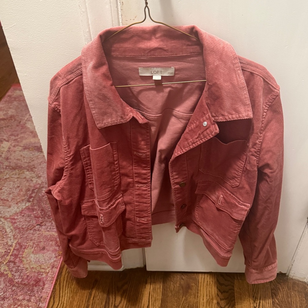 Blush pink cordory jacket